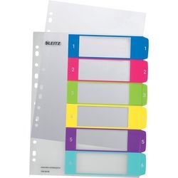 Numerische Register 1-6 Leitz Polypropylen