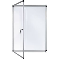 Vitrine Bi-Office magnetisch grau