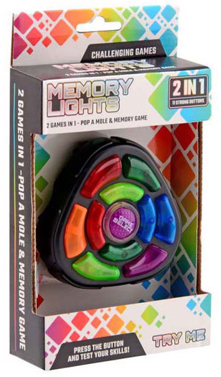 Johntoy Memory-Spiel 2 in 1 interaktives Lichtspiel