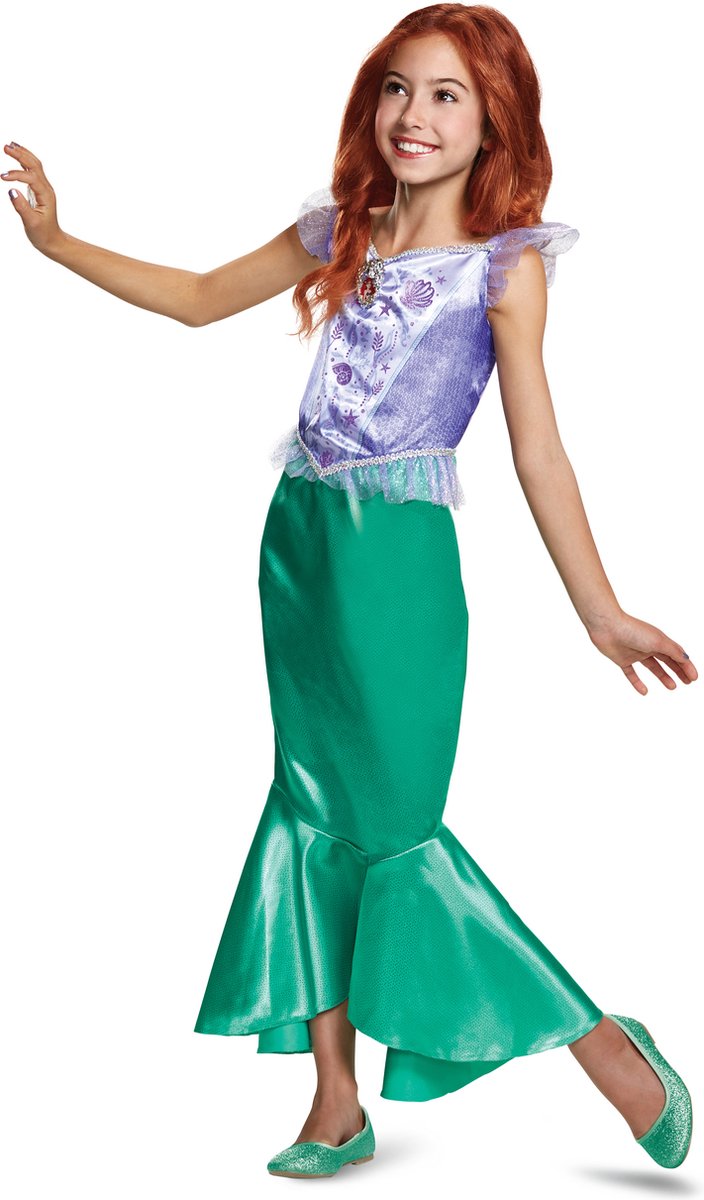Verkleidung Disney Princess – Die kleine Meerjungfrau, Ariel Classic, Größe M (7-8 Jahre), Mädchen
