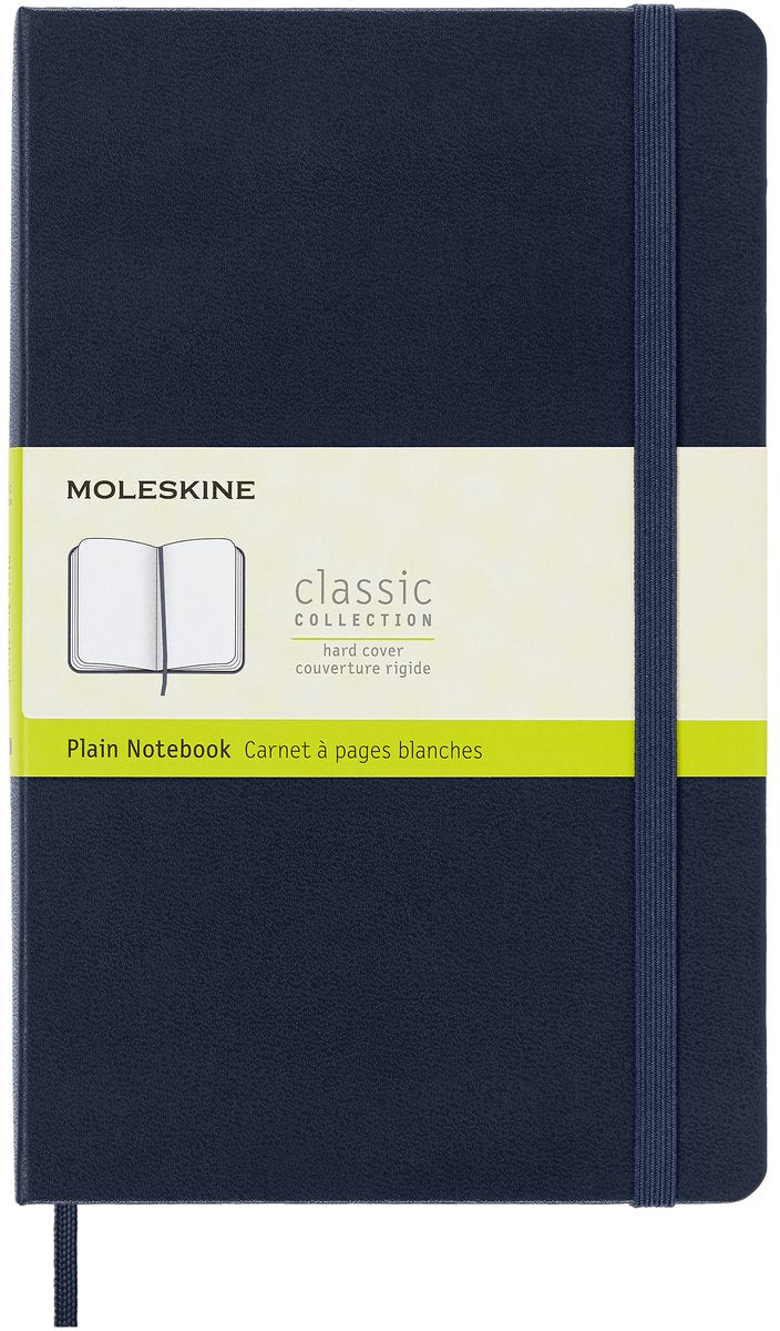 Klassisches Moleskine-Notizbuch – groß – Hardcover – leer – Saphirblau