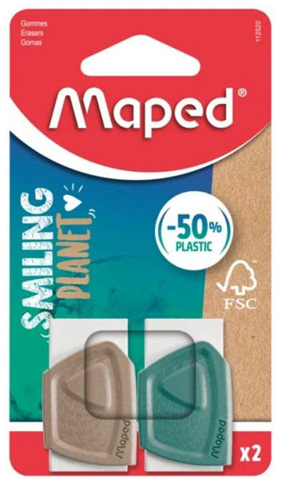 Maped Office Maped Creativ 112520FM Radiergummi Holz braun, grün, weiß 2 Stück(e)