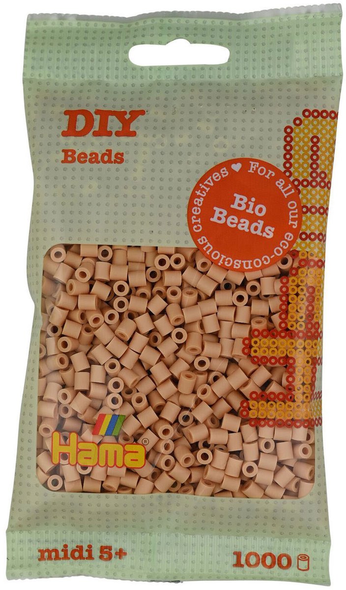 Hama Bio String Beads Beige (027), 1000st.
