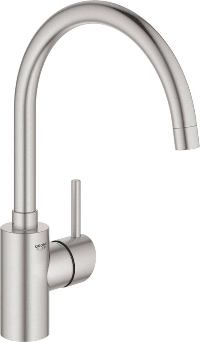 Grohe Concetto Küchenarmatur – schwenkbarer Auslauf – Edelstahl (Supersteel)