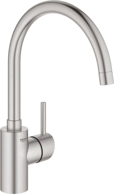 Grohe Concetto Küchenarmatur – schwenkbarer Auslauf – Edelstahl (Supersteel)