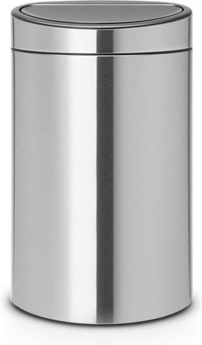 Brabantia Touch Bin Abfallbehälter – 40 Liter – mattierter Stahl