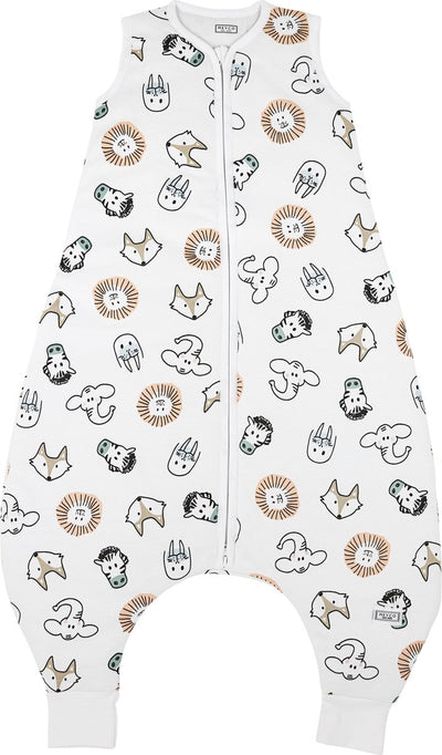 Meyco Baby Animal Baby Winter-Schlafoverall-Pullover – mehrfarbig – 104 cm – 2,0 Tog
