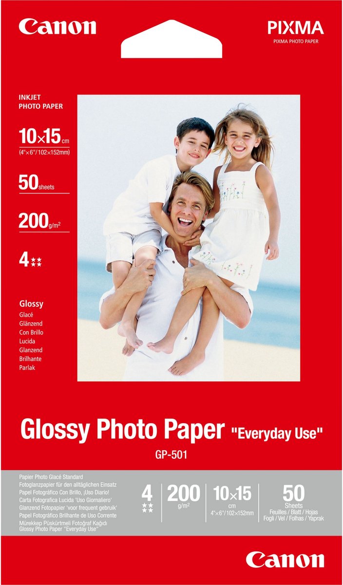 Canon gp-501 10x15cm 50 Blatt glänzendes Fotopapier