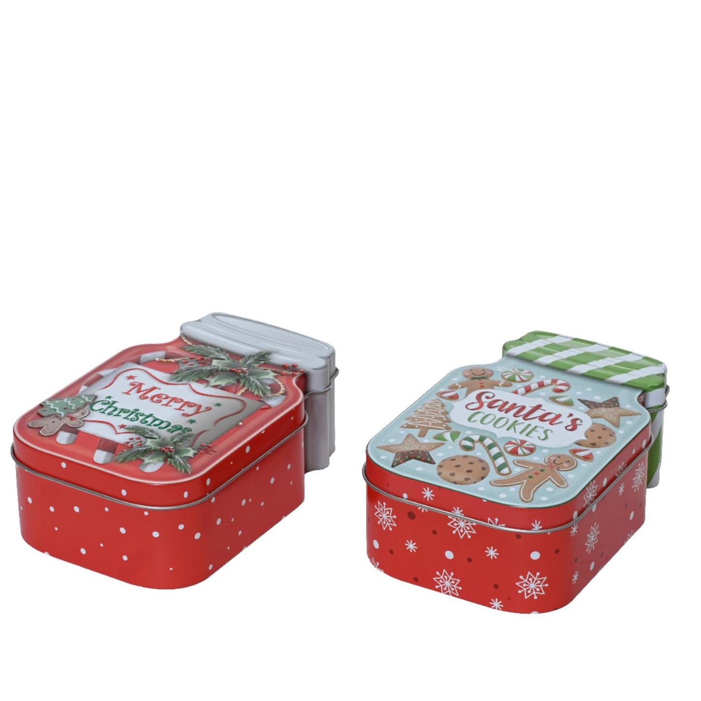 Decoris Weihnachts-Aufbewahrungsdose 15 x 9,6 x 5,3 cm