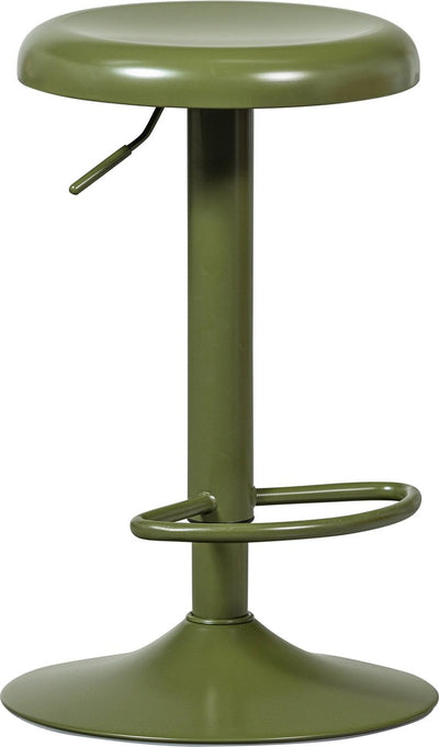 Woood Isaac Barhocker – Metall – warmes Grün – 81 x 39 x 39