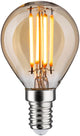 Paulmann 1879 Filament 230 V 3-Stufen-Dimm-LED-Kugellampe E14 3-Stufen-Dimmung 450lm 4,9W 1800K Dimmbar Gold