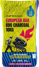 Inferno – 10 kg europäische Eiche – Holzkohle – Holzkohle – 100 % FSC – grobe Holzkohlestücke