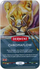 Derwent Chromaflow Buntstifte – Sortiment in Dose – 3,5 mm – 24 Stück