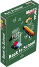 Tuckers lustiges Fabrikspiel „Black Stories Junior Back to School“-Kartenspiel.