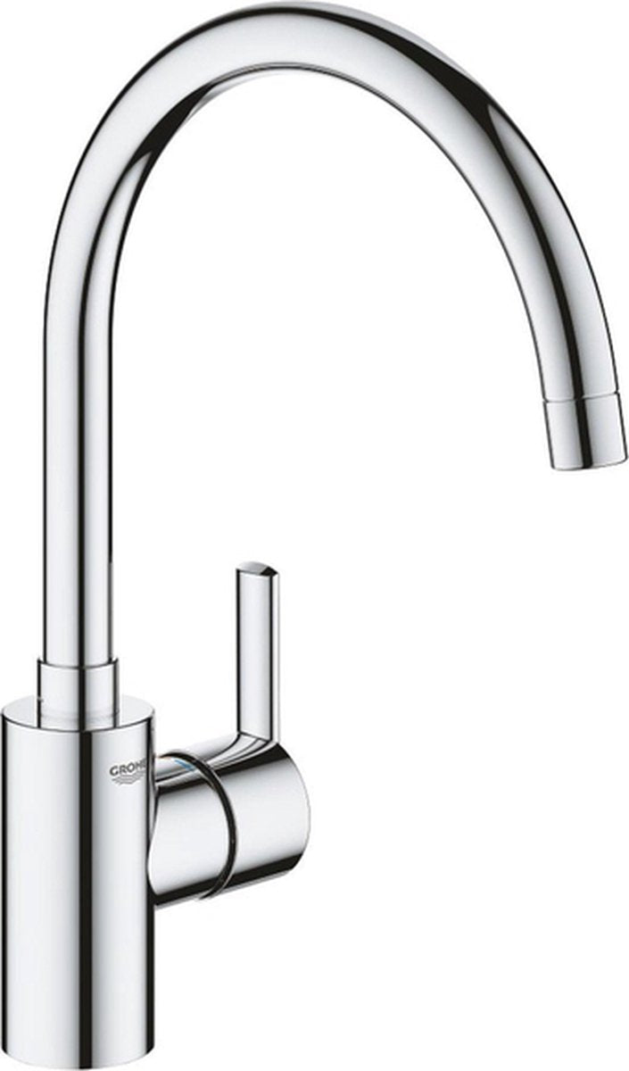Grohe Feel Küchenarmatur – hoher Auslauf – flexibel 0° 150° Schwenkbereich – Chrom