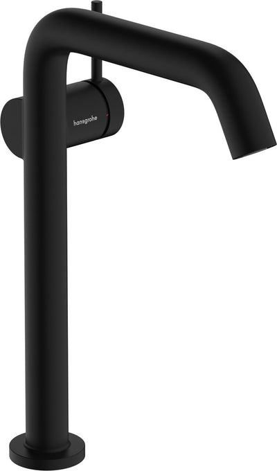 Hansgrohe tecturis s – Waschtischarmatur – Einhebelbedienung – Kaltstart energiesparend – ohne Ablaufgarnitur – Größe 240 mm – mattschwarz