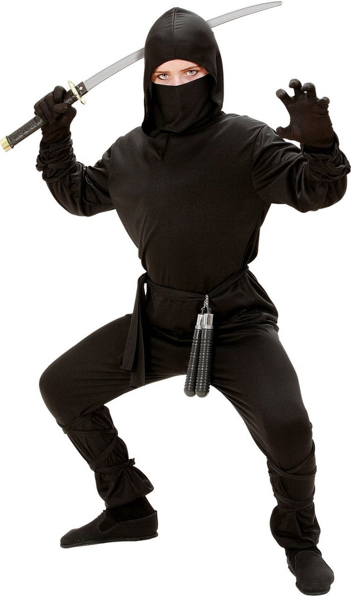 Finidi Ninja Anzug schwarz Kind günstig