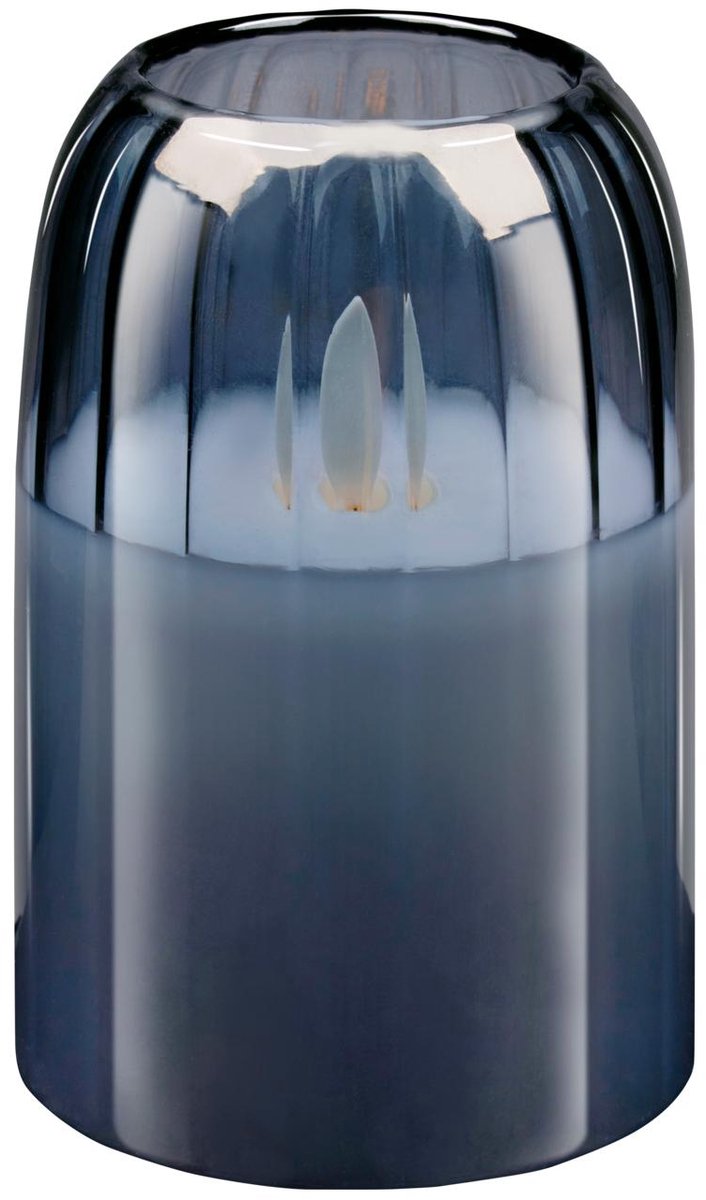 Arti casa LED-Kerze im Glas – bewegliche Flamme – Timer 6 Stunden – 7,5 x 12,5 cm
