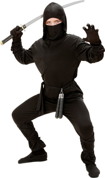 Finidi Ninja Anzug schwarz Kind günstig
