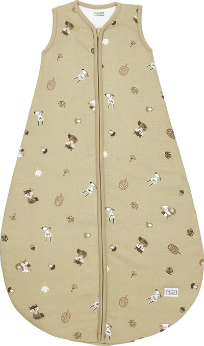 Meyco Baby Waldtiere Babyschlafsack rund gefüttert – Sand – 98 cm – 2,5 Tog