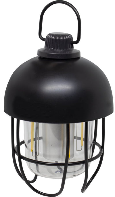 Eurotrail wiederaufladbare Campinglampe Tivo – Tischlampe – Hängelampe – Schwarz – warmes und weißes Licht – dimmbar – stabiles Design