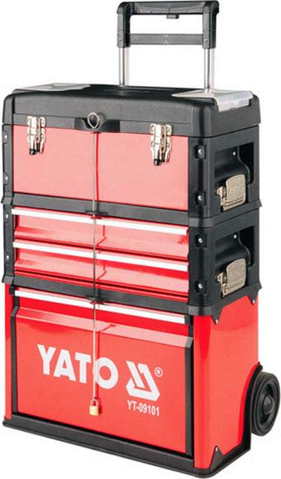 Yato -Werkzeugwagen-mit-3-Schubladen-52x32x72-cm