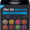Engelhart Boulespiel, aber 24 Holzkugeln – 30 mm
