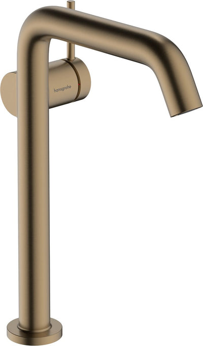 Hansgrohe tecturis s – Waschtischarmatur – Einhebelbedienung – Kaltstart energiesparend – ohne Ablaufgarnitur – Größe 240 mm – gebürstete Bronze