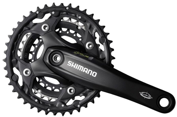 Shimano Kurbel 3x10 Geschwindigkeit Deore FC-M522 Octalink mit 175-mm-Kurbelarm 42 x 32 x 24 t Schwarz