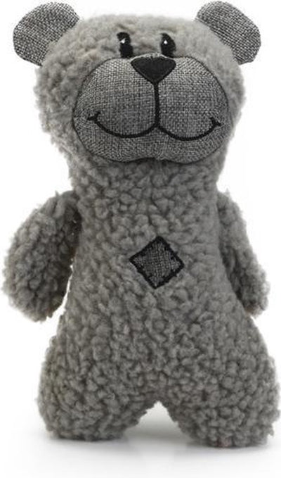 Beeztees Hundekuscheltier Boris – mit Quietsche – Hundespielzeug – grau – 23 x 15 x 8 cm