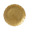 Decoris Dekoteller Kunststoff Percussion-Optik Ø33cm gold