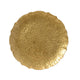 Decoris Dekoteller Kunststoff Percussion-Optik Ø33cm gold