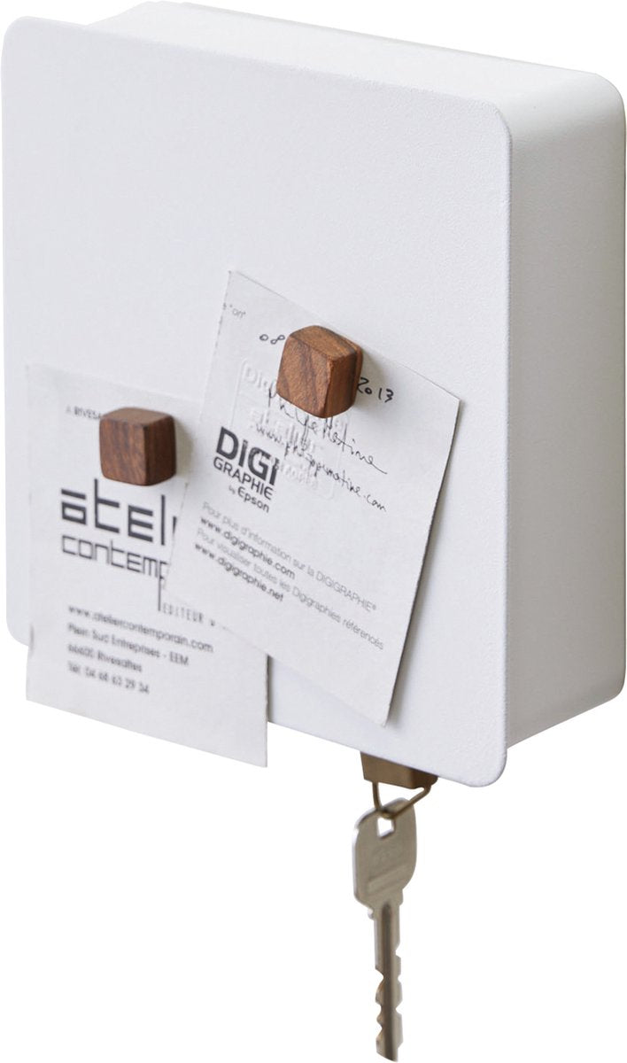 Yamazaki magnetischer Schlüsselkasten – Turm – weiß