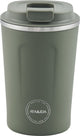 Aya ida aya ida - cup2go - Thermobecher - Kaffeebecher - Coffee to go - Reisebecher - zum Mitnehmen - 380ml - Tropengrün