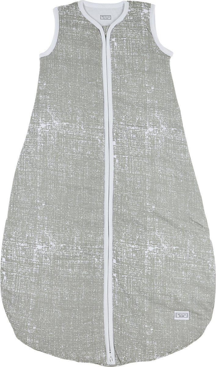 Meyco Baby Fine Lines Baby-Sommerschlafsack rund – Grau – 110 cm – 0,5 Tog