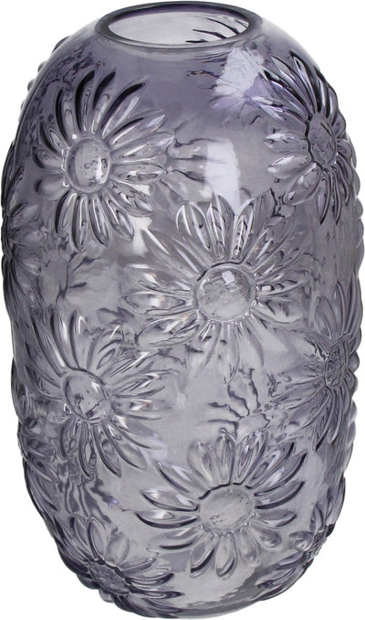 HD Collection Vase Glas Lila 19x19x33,5cm