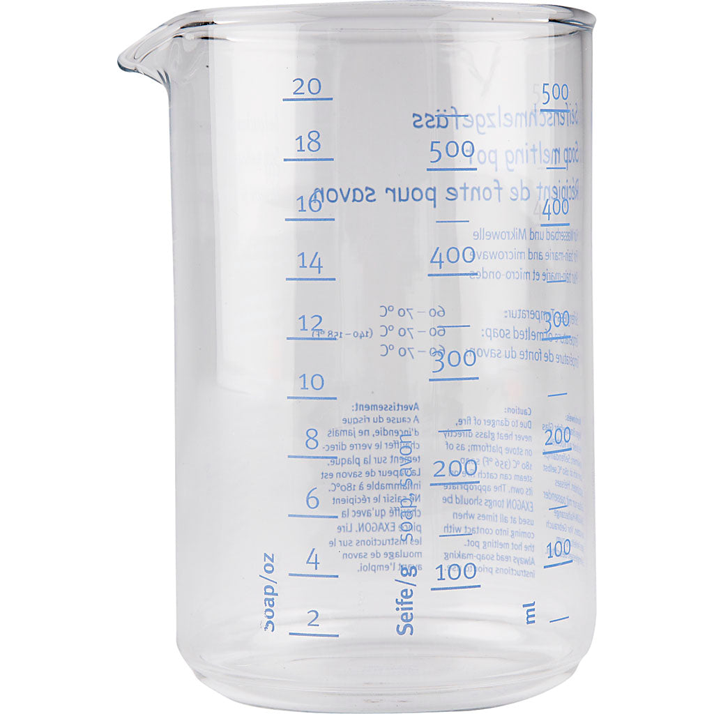 Seifenschmelzpfanne aus Glas, 500 ml, 1 Stück