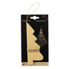 Decoris Weihnachtsanhänger Weihnachtsbaum Papier beige 15cm