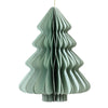 Decoris Weihnachtsanhänger Weihnachtsbaum Papier grün 15cm