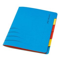 Sortiermappe djois secolor blau 6 Tabs a4