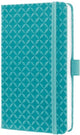 Sigel – Notizbuch – Jolie Flair – A5 – Hardcover – 174 Seiten – Linie – 80-Gramm-Papier – Aquagrün – Si-JN103