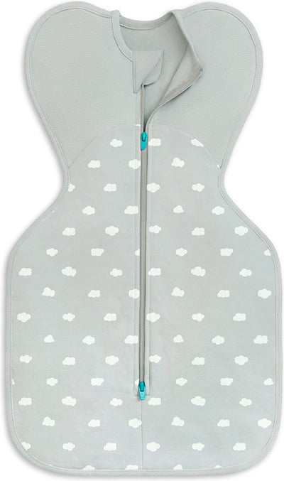 Love to dream™ Babyschlafsack swaddle up™ – Pucken – Baby 0–3 Monate – 3,5–6 kg – ganzjährig – 1,5 Tog – Oliv