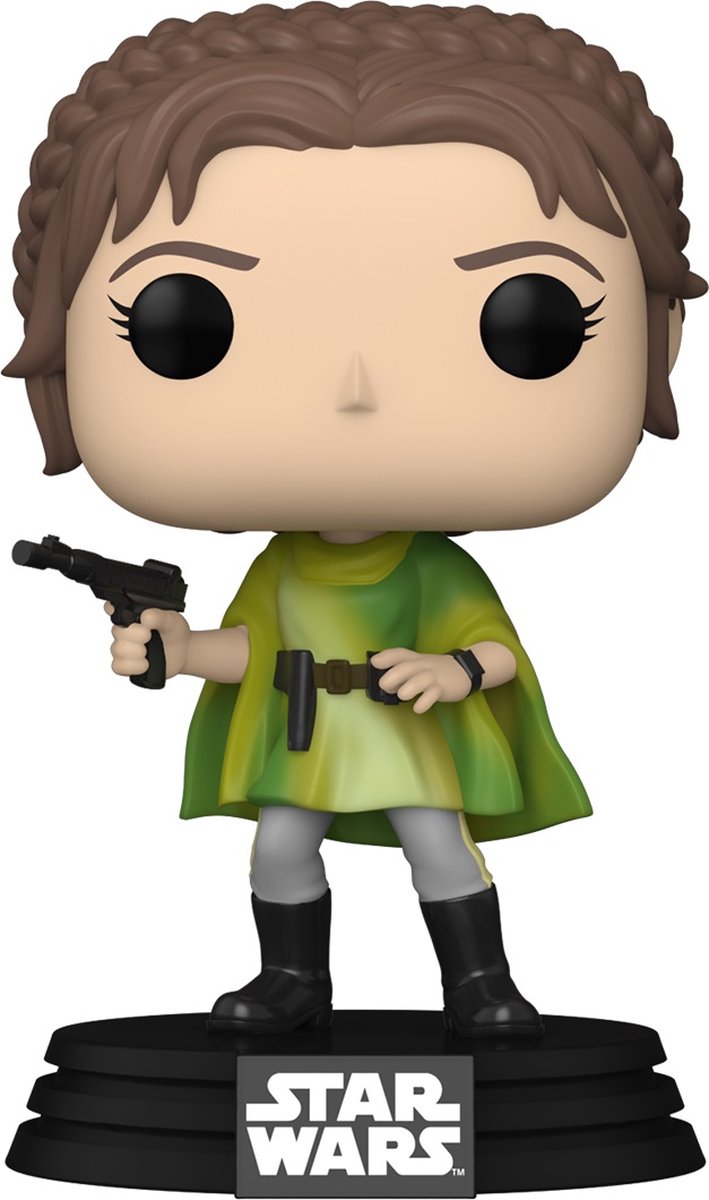 Funko Star Wars Sammelfigur Rückkehr der Jedi-Ritter zum 40-jährigen Jubiläum Pop! Wackelkopf Leia 9 cm mehrfarbig