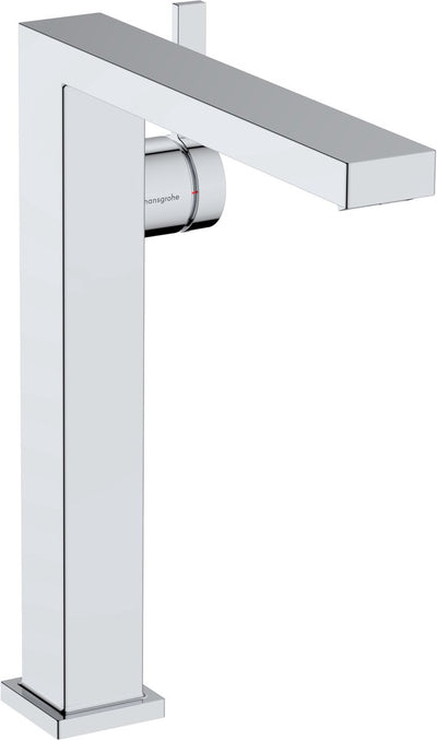 Hansgrohe tecturis e – Waschtischarmatur – Einhebelbedienung – Kaltstart energiesparend – ohne Ablaufgarnitur – 240 mm Größe – mit Ablassschraube – Chrom