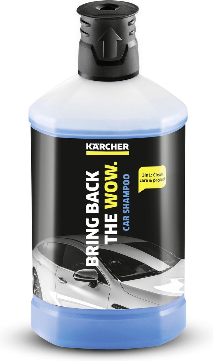 Kärcher Autoshampoo RM 610, 1 Liter Reinigungsmittel Plug 'n Clean - Hochdruckreiniger - 3-in-1-Reiniger - Fahrzeuge