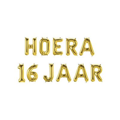 Paperdreams Folienballongirlande – Hurra 16 Jahre