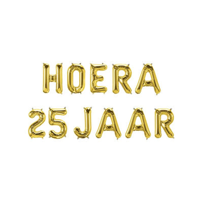 Paperdreams Folienballongirlande – Hurra 25 Jahre