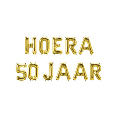Paperdreams Folienballongirlande – Hurra 50 Jahre