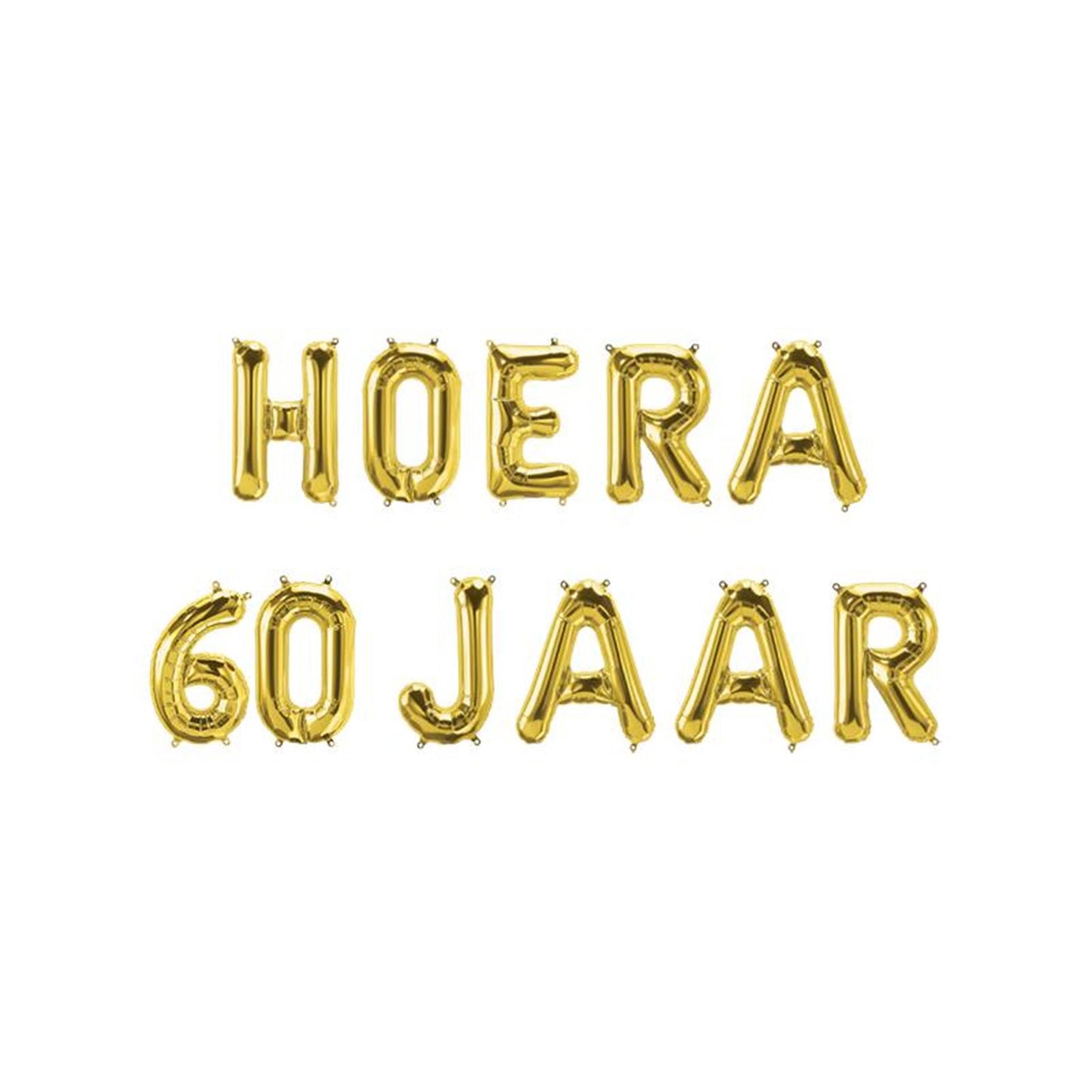 Paperdreams Folienballongirlande – Hurra 60 Jahre