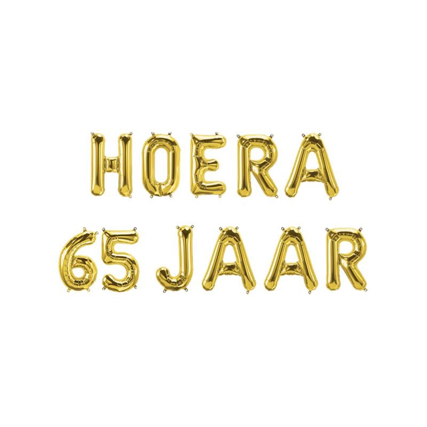 Paperdreams Folienballongirlande – Hurra 65 Jahre